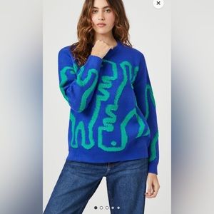 Abstract Dinosaur Sweater